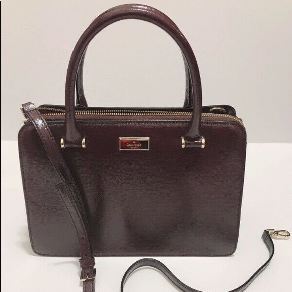 Kate Spade NWT Mahogany Bixby Place Lise Satchel - Picture 1 of 5